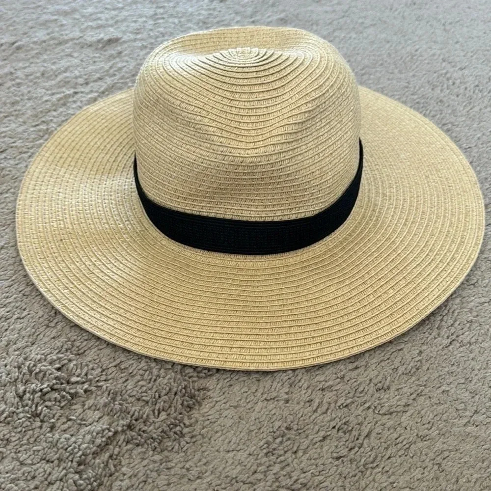 Madewell Packable Mesa Straw Hat Size S/M Vacation Tropical Resortwear Beach